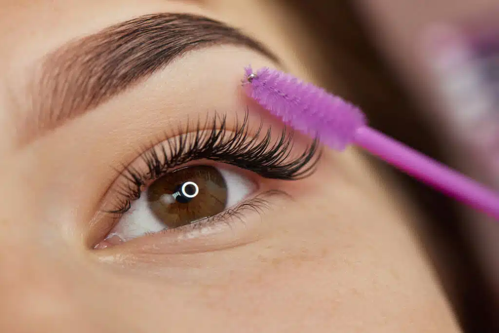How I Get Long, Lifted Lashes (Even with Straight, Stubborn Lashes in My 40s) 1 iStock 1864523711